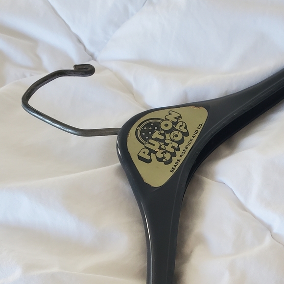 Vintage Sears Deluxe Light Hardwood Coat and Pants Hanger, Like New - Picture 8 of 8